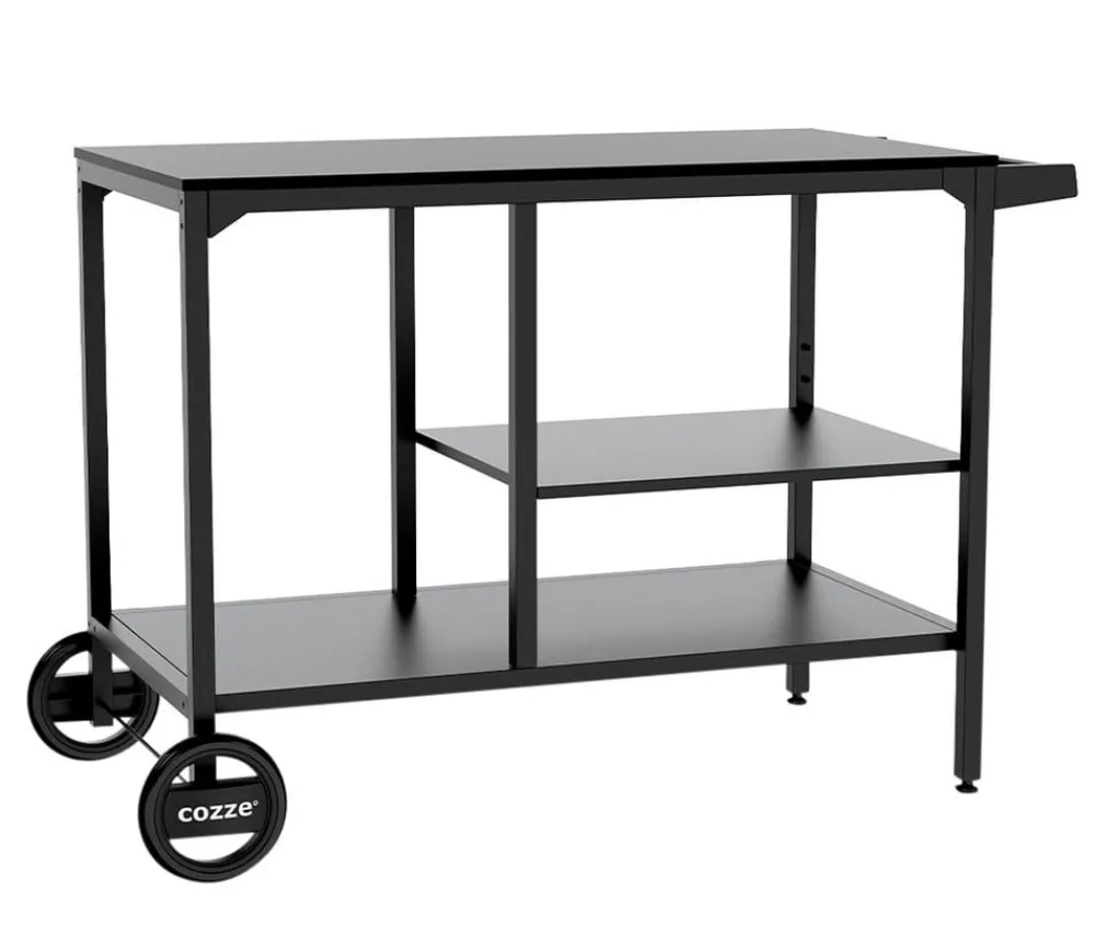 cozze® Grillzubehör - Cozze Grillwagen BBQ Station, ca. B115/H90/T60 cm Schwarz