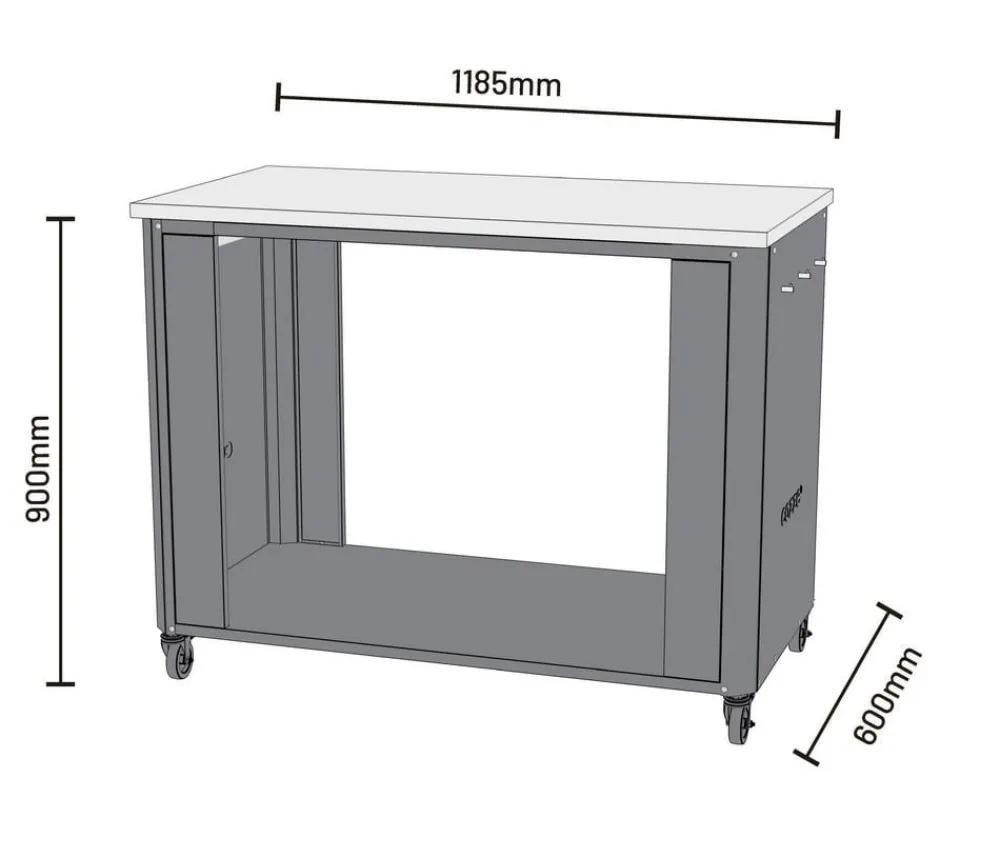 cozze® Cozze Outdoor-Küche 115, ca. B115/H90/T60 cm Discount