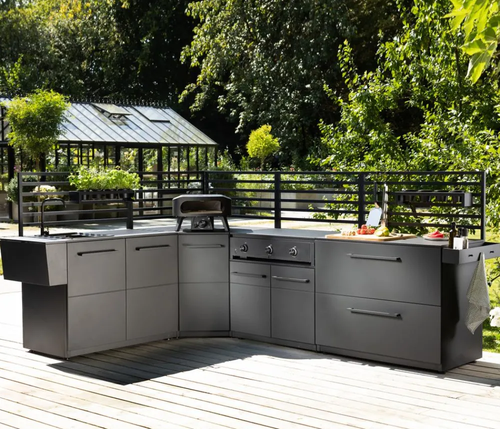 cozze® Outdoor-Küchen > Cozze Outdoor-Küche Schubladenmodul Elements, ca. B110/H90/T60 cm