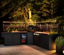 cozze® Outdoor-Küchen - Cozze Outdoor-Küche Spülmodul Elements, ca. B110/H90/T60 cm Schwarz