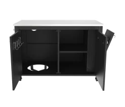 cozze® Outdoor-Küchen|Grillzubehör - Cozze Outdoor-Küche Tisch, ca. B120/H90/T60 cm Schwarz