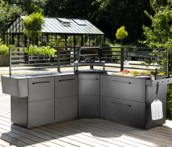 cozze® Cozze Pizzaofen-Erhöhung, ca. B60/H20/T60 cm Schwarz New