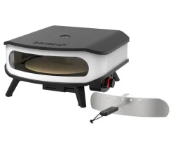 cozze® Pizzaöfen - Cozze Pizzaofen Rotate 42 cm (17"), mit Thermometer inkl. rotierendem Pizzastein, ca. B61/H31/T61 cm Weiß