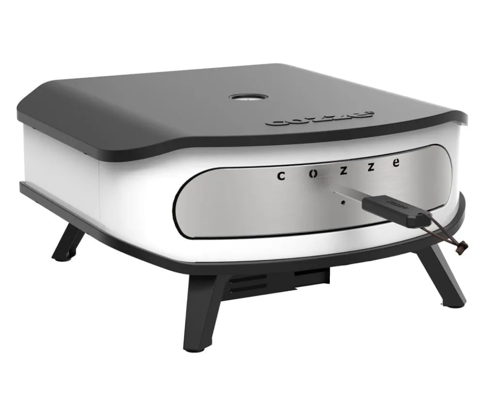 cozze® Pizzaöfen - Cozze Pizzaofen Rotate 42 cm (17"), mit Thermometer inkl. rotierendem Pizzastein, ca. B61/H31/T61 cm Weiß