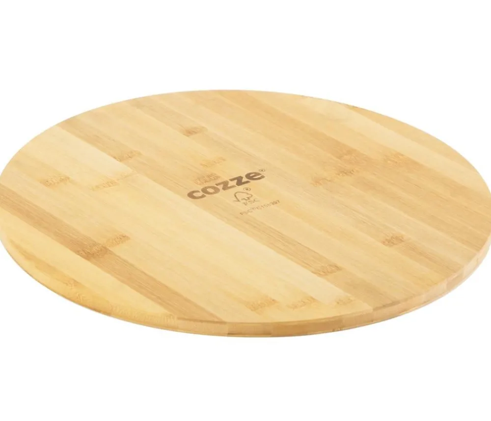 cozze® Pizzaöfen|Grillzubehör - Cozze Pizzaschneidebrett, ca. Ø35/H1,2 cm Natur
