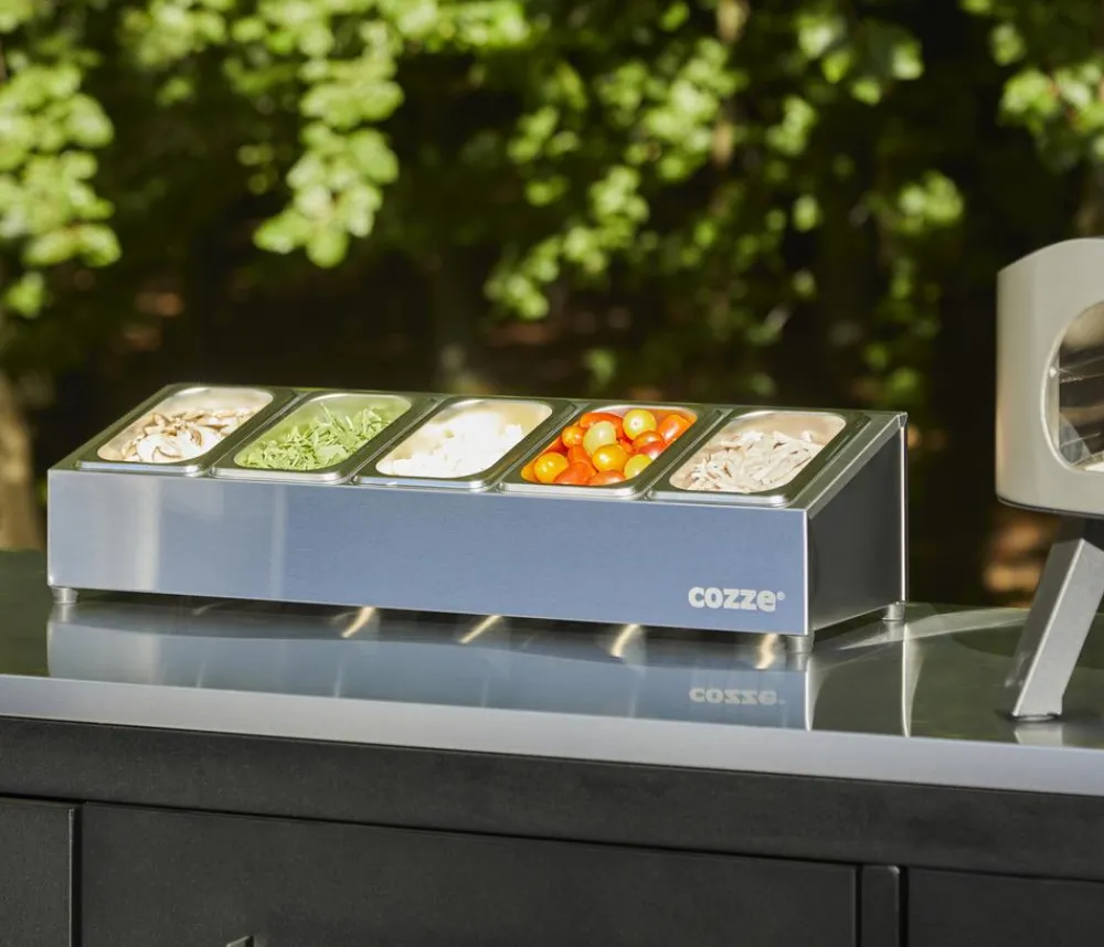 cozze® Pizzaöfen > Cozze Topping-Station, ca. B60/H13,5/T19,5 cm