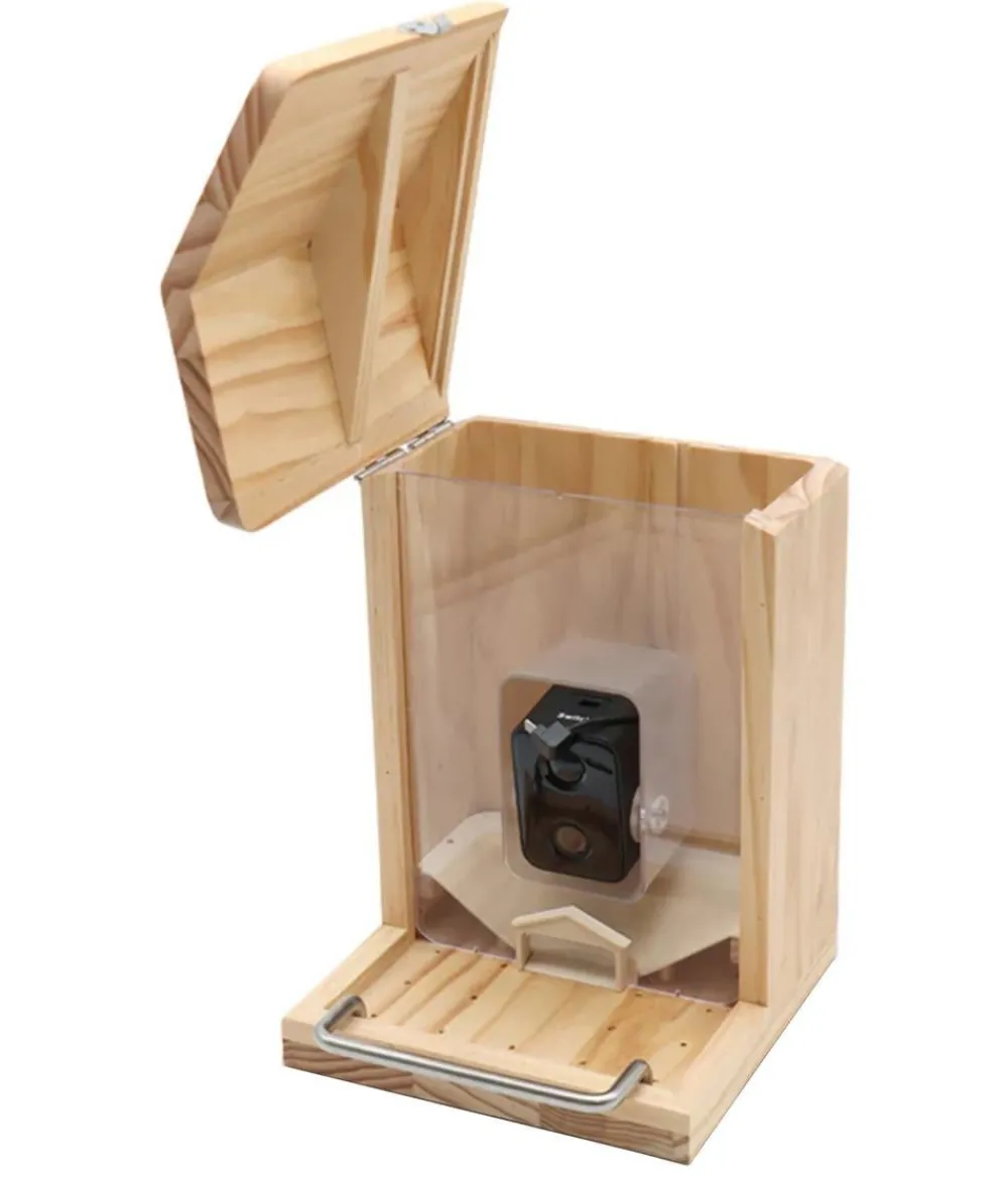 CROCI Vogelfutterhaus Smart Wi-Fi, inkl. Kamera, ca. B23/H32,5/T24 cm Braun Best