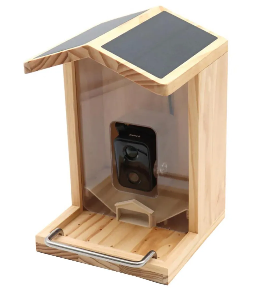 CROCI Vogelfutterhaus Smart Wi-Fi, inkl. Kamera, ca. B23/H32,5/T24 cm Braun Best