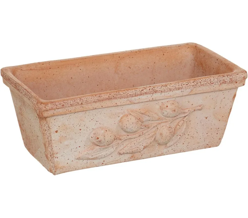Degrea Pflanzkübel & Blumenkästen > -Blumenkasten mit Olivendekor