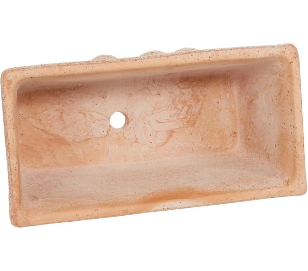 Degrea Pflanzkübel & Blumenkästen - -Blumenkasten mit Olivendekor Terrakotta