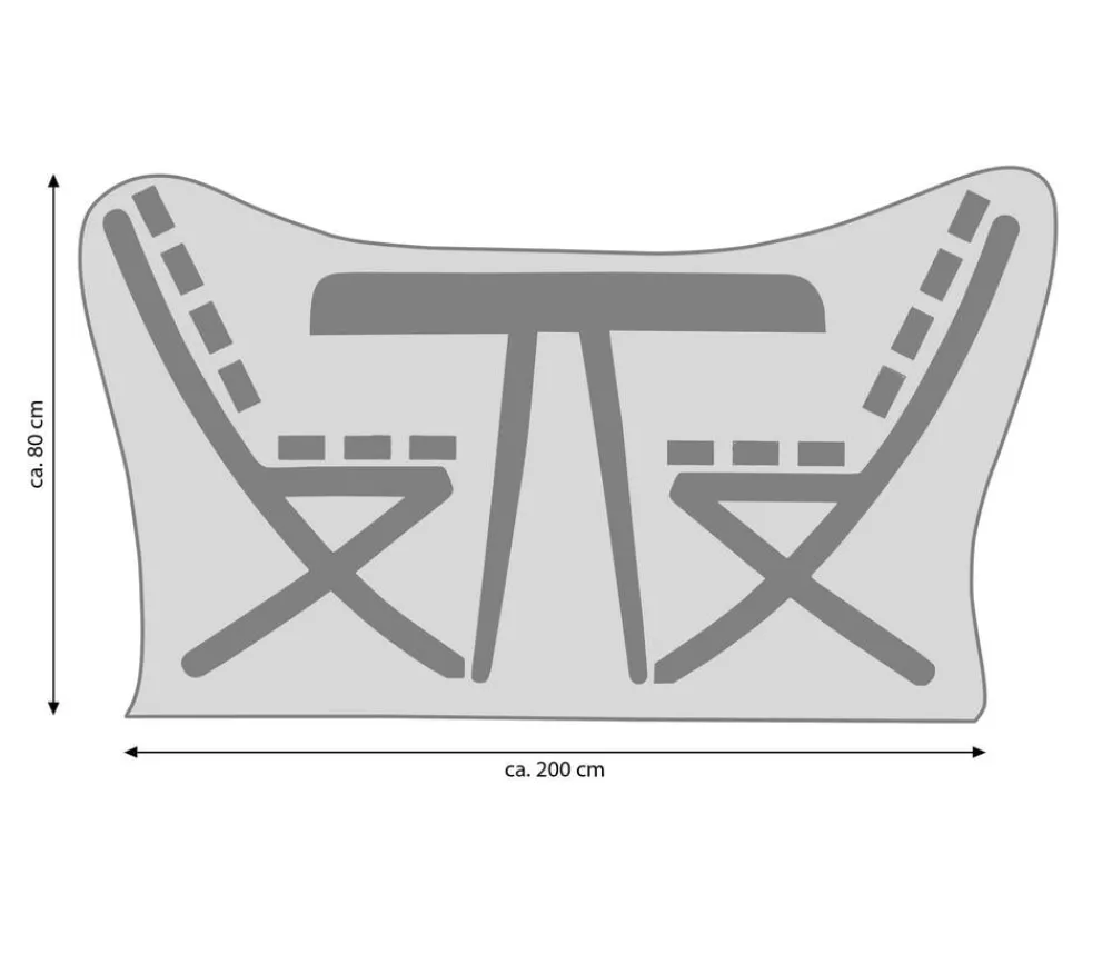 Dehner Schutzhüllen > Abdeckhaube für runde Sitzgruppen, Ø 200x80 cm,