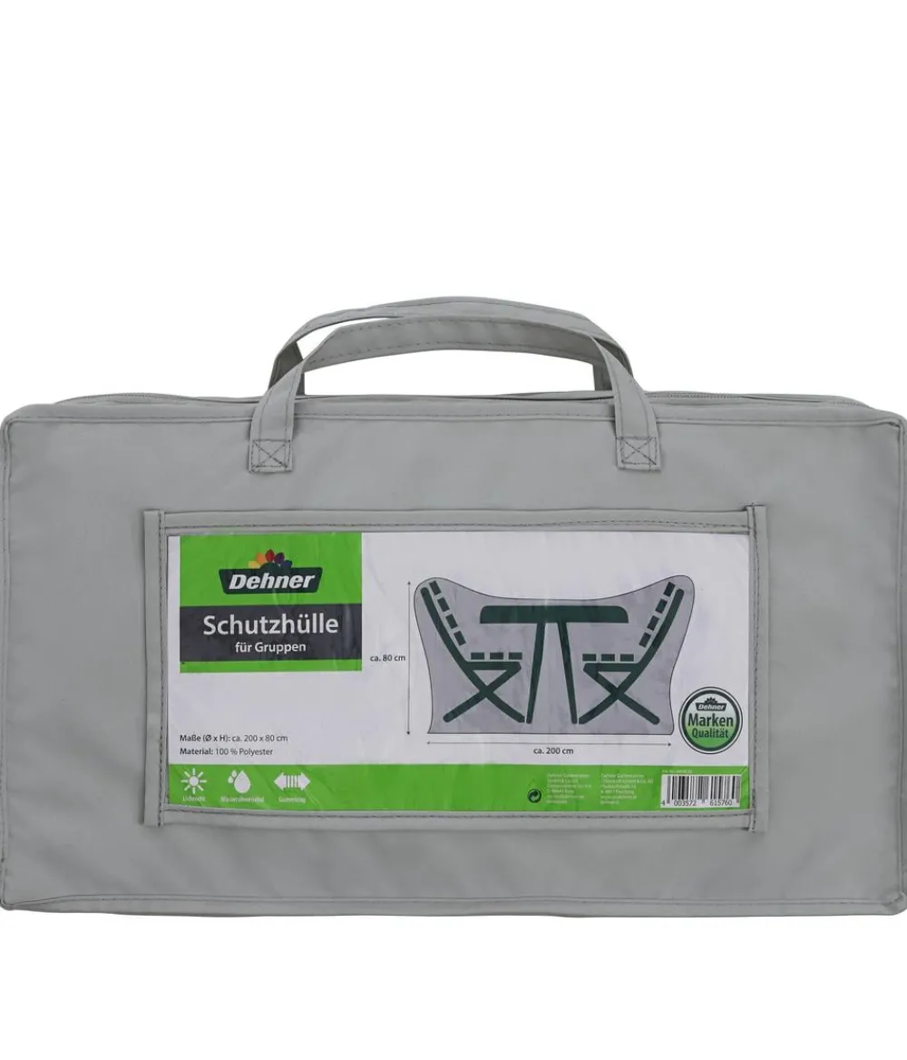 Dehner Schutzhüllen > Abdeckhaube für runde Sitzgruppen, Ø 200x80 cm,
