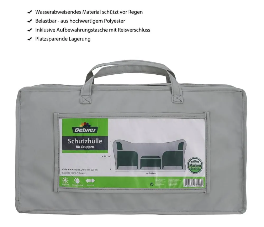 Dehner Schutzhüllen > Abdeckhaube für Sitzgruppen,