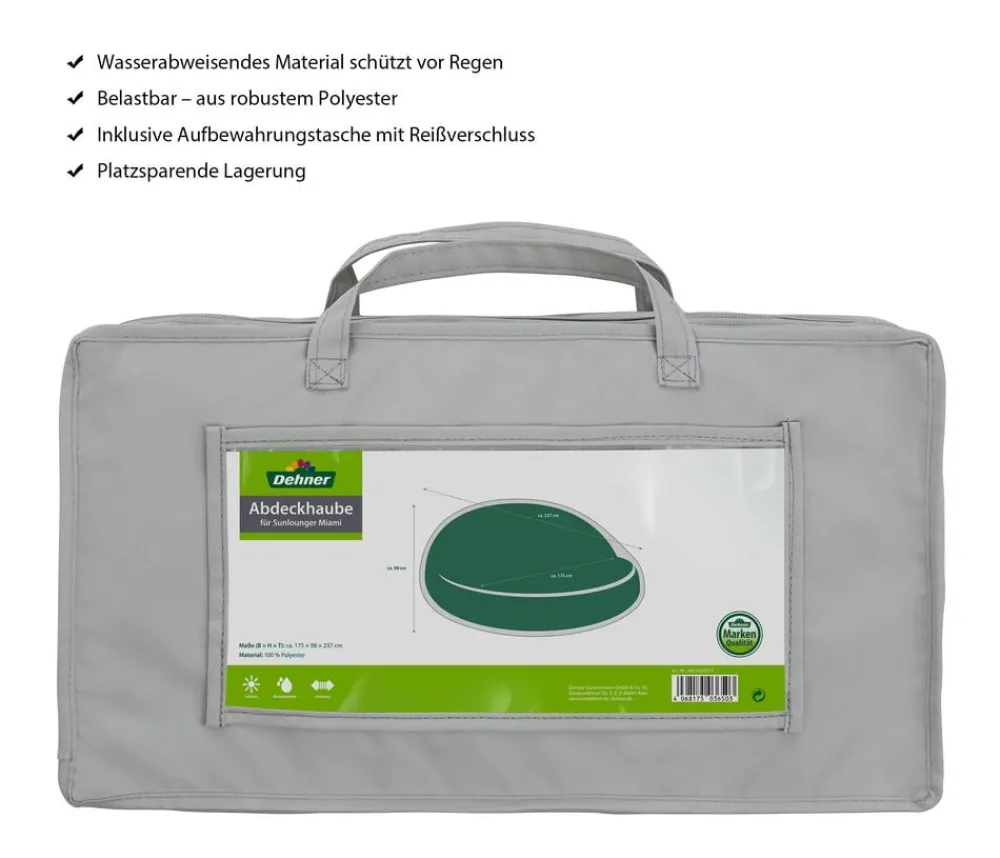 Dehner Schutzhüllen > Abdeckhaube für Sunlounger Miami