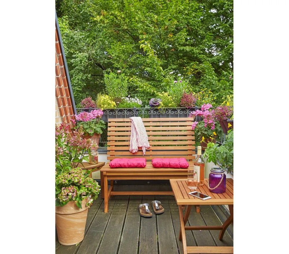 Dehner 2-Sitzer Gartenbänke|Gartenbänke Holz - Akazienbank Paisley, 2-Sitzer