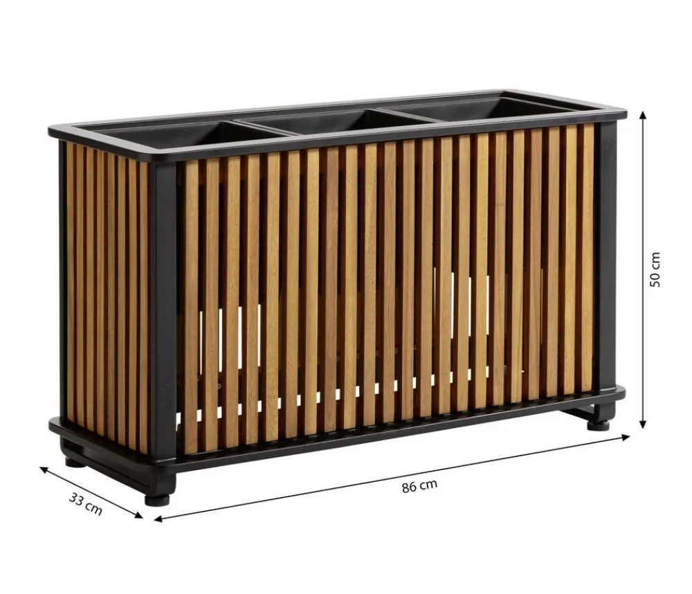 Dehner Pflanzkübel & Blumenkästen - Akazienholz-Pflanzkasten Boston, rechteckig, ca. B86 cm