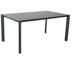Dehner Garten-Esstische|Gartentische Aluminium - Alutisch Cleveland, ca. B160/H75/T90 cm Dunkelgrau