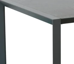 Dehner Garten-Esstische|Gartentische Aluminium - Alutisch Cleveland, ca. B160/H75/T90 cm Dunkelgrau