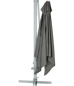Dehner Ampelschirm Zypern, quadratisch, ca. B300/T300 cm Dunkelgrau Clearance