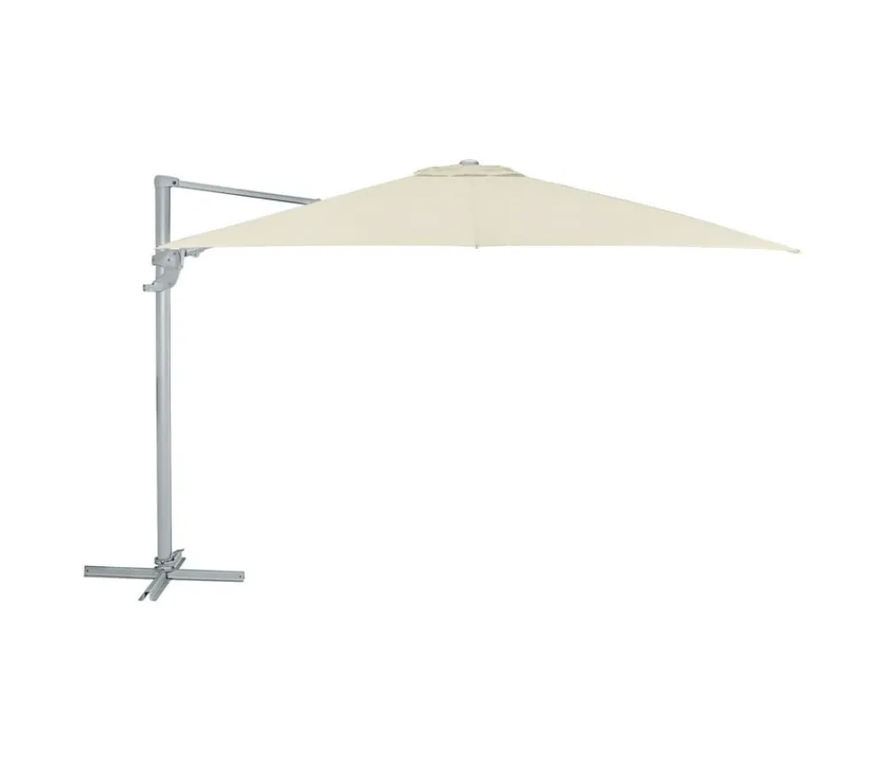 Dehner Ampelschirm Zypern, quadratisch, ca. B300/T300 cm Creme Discount