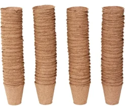 Dehner Anzucht Zubehör|Anzuchttöpfe - Anzuchttöpfe für Pflanzen, 6 cm, 96 Stk. Braun