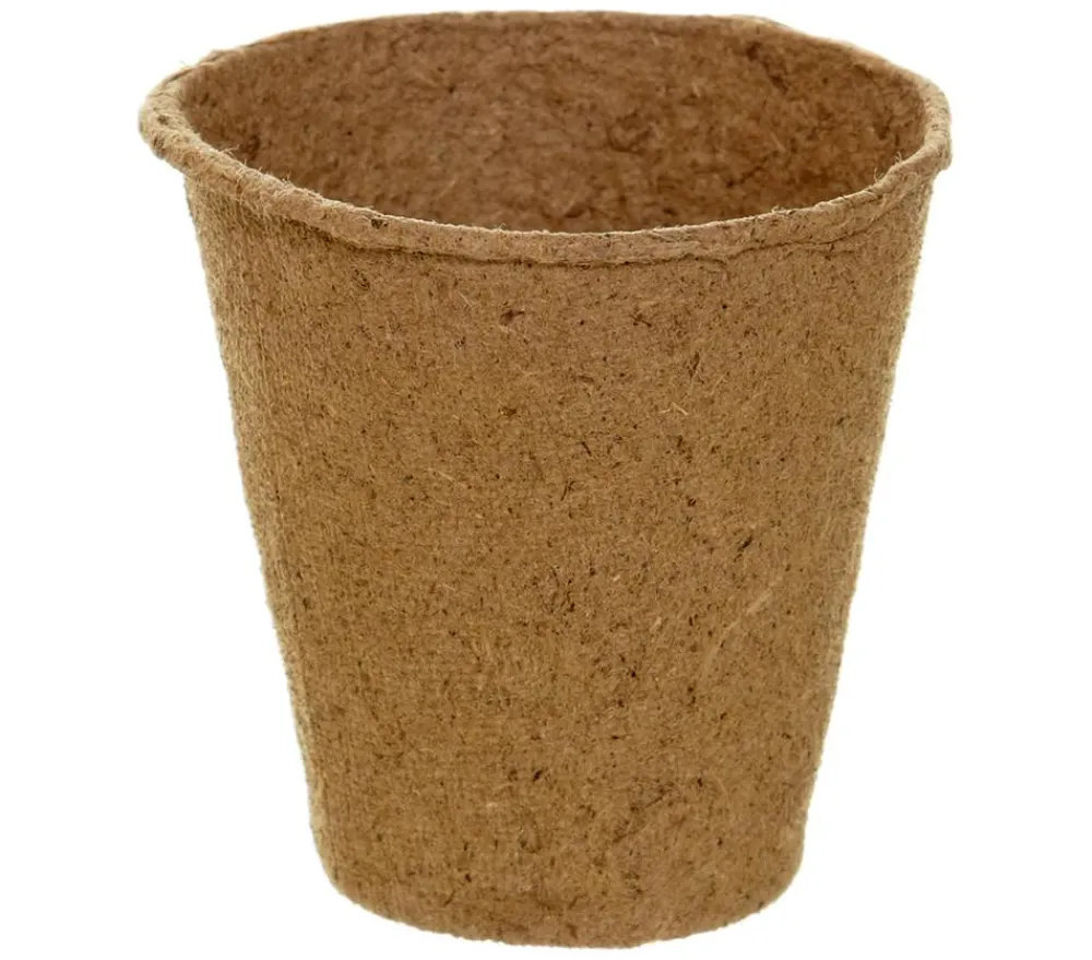 Dehner Anzucht Zubehör|Anzuchttöpfe - Anzuchttöpfe für Pflanzen, 6 cm, 24 Stk. Braun