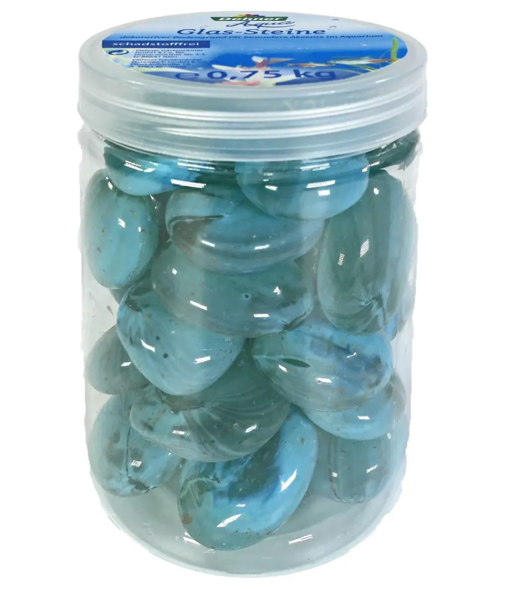 Dehner Aqua Aquariumdeko Glas-Steine, 750 g Blau Online