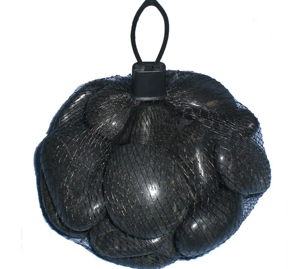 Dehner Aqua Deko - Aquariumdeko River Pebbles Schwarz