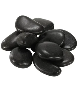Dehner Aqua Deko - Aquariumdeko River Pebbles Schwarz