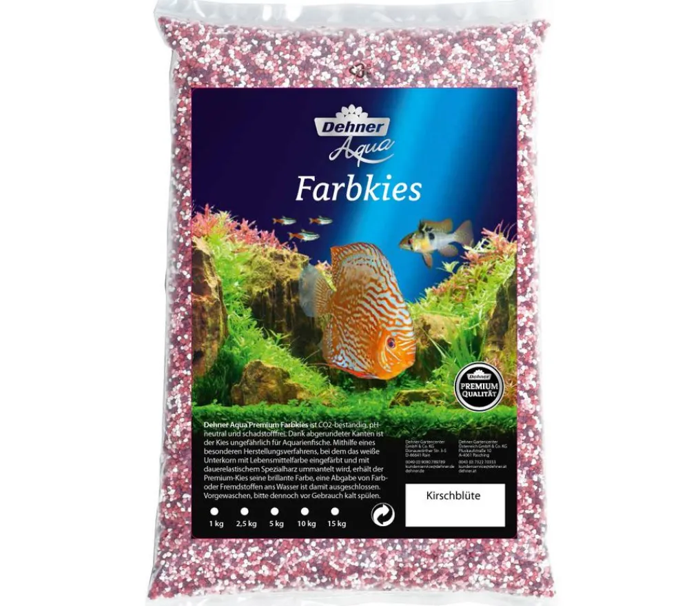 Dehner Aqua Premium Aquarienkies, 2-3 mm Hellrot Discount