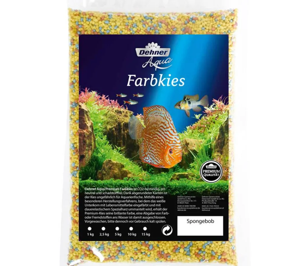 Dehner Aqua Premium Aquarienkies, 2-3 mm Gelb Discount