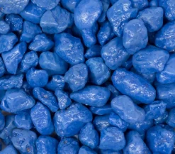 Dehner Aqua Premium Bodengrund - Aquarienkies Nugget, 4-8 mm Blau