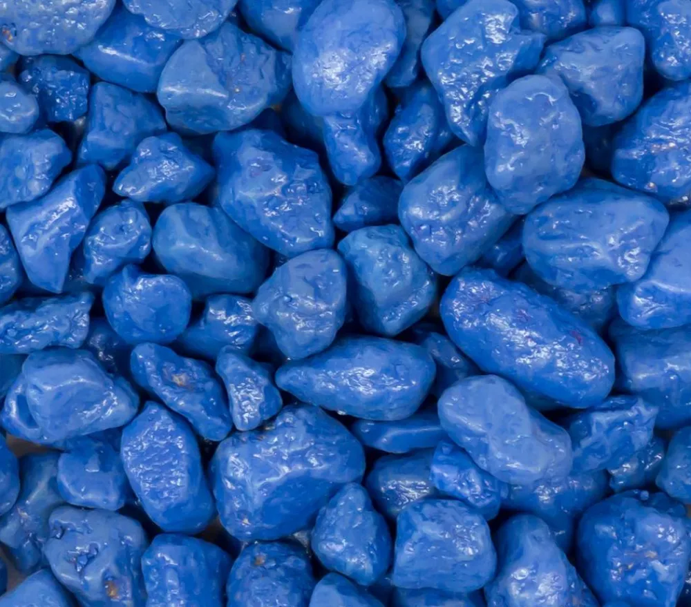 Dehner Aqua Premium Bodengrund - Aquarienkies Nugget, 4-8 mm Blau