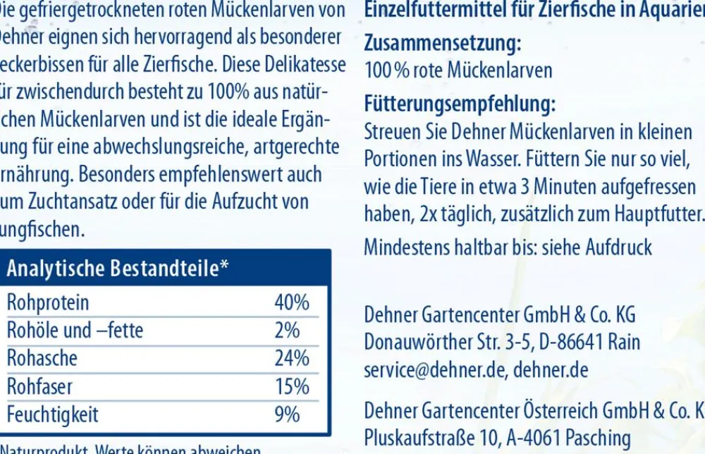 Dehner Aqua Rote Mückenlarven Online