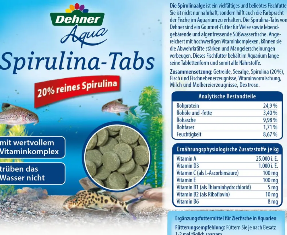 Dehner Aqua Spirulina-Tabs, 90 Stk. Hot