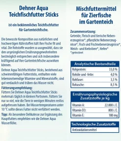 Dehner Aqua Gartenteich·TeichfischFutter|Teichfischfutter - Teichfischfutter Sticks