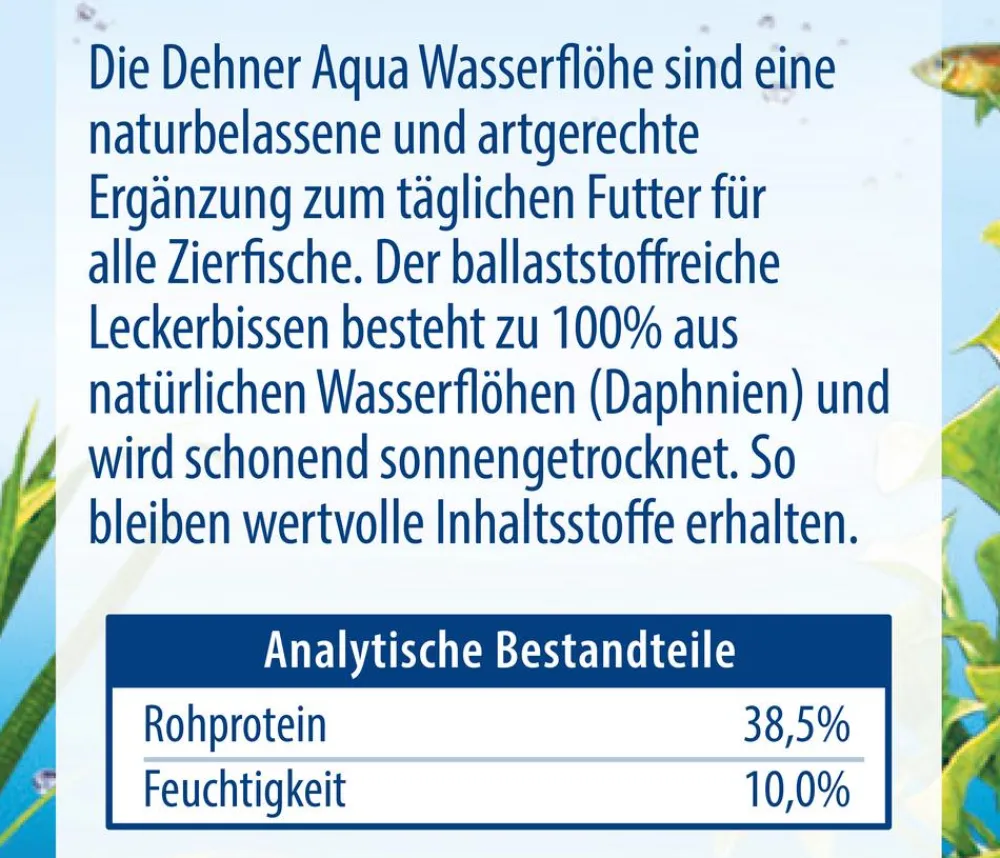Dehner Aqua Fischfutter - Wasserflöhe, 40 g