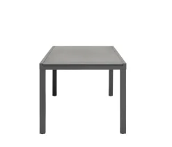 Dehner Ausziehtisch Chicago Dark, ca. B160-210/H75/T90 cm Dunkelgrau Hot