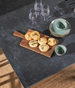 Dehner Garten-Esstische|Ausziehtische - Ausziehtisch Cleveland, ca. B160-240/H76/T101 cm Dunkelgrau