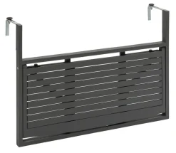Dehner Balkontische|Balkontische - Balkonhängetisch, ca. B90/H65/T41,7 cm Dunkelgrau