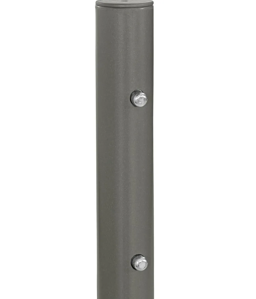 Dehner Balkonmöbel Aluminium|Sonnenschirme - Balkonschirm Chios, rechteckig, ca. B210/T130 cm Dunkelgrau
