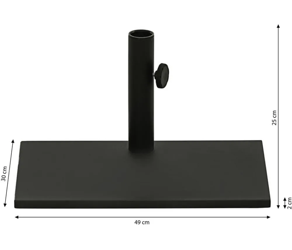 Dehner Balkonschirmständer, 20 kg Schwarz Sale