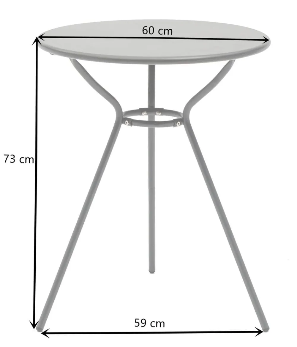 Dehner Balkonmöbel-Sets|Balkonmöbel Metall - Balkonset Oslo, 3-teilig Anthrazit