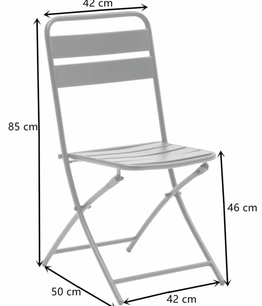 Dehner Balkonmöbel-Sets|Balkonmöbel Metall - Balkonset Oslo, 3-teilig Anthrazit