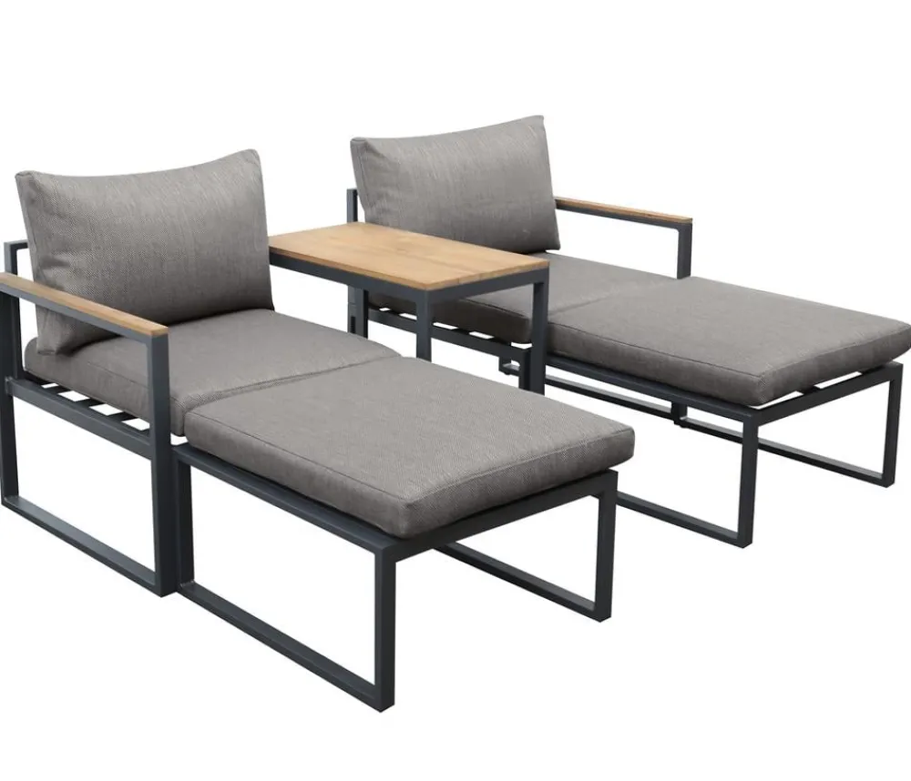Dehner Loungemöbel|Balkonmöbel-Sets > Balkonset Padua, 5-teilig