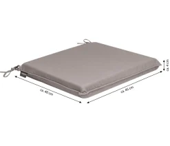 Dehner Sitzkissen|Sitzauflagen > Balkon-Sitzkissen Veneto, ca. B45/H4/T40 cm