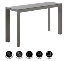 Dehner Balkonmöbel Aluminium|Balkontische > Balkontisch Chicago, ca. B133,5/H75/T42 cm