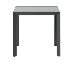 Dehner Balkontische - Balkontisch Cleveland ca. B80/H76/T80 cm Dunkelgrau