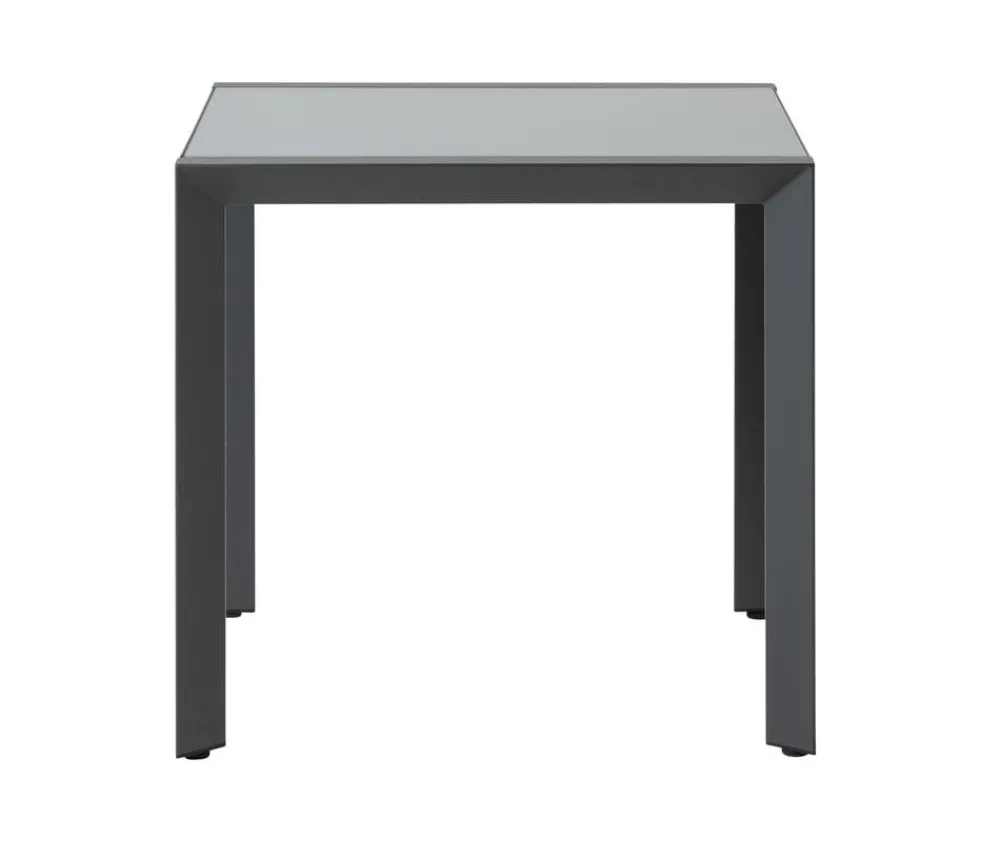 Dehner Balkontische - Balkontisch Cleveland ca. B80/H76/T80 cm Dunkelgrau