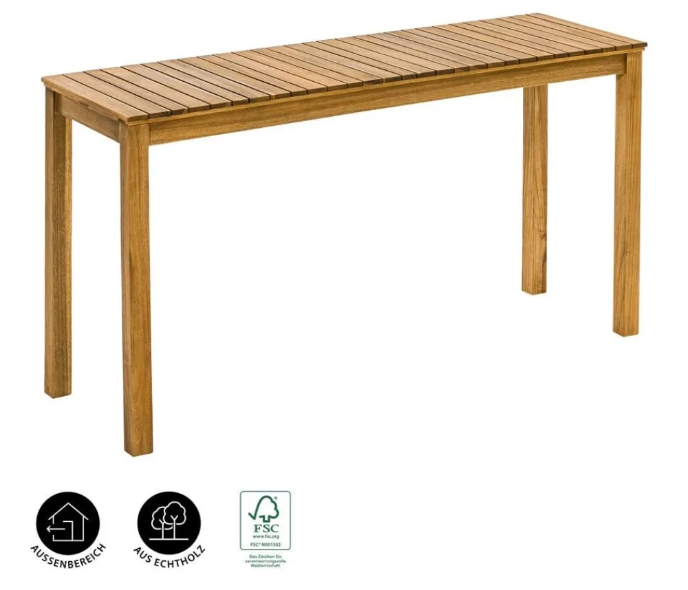 Dehner Balkontisch Macao, ca. B142/H75/T40 cm Braun Online